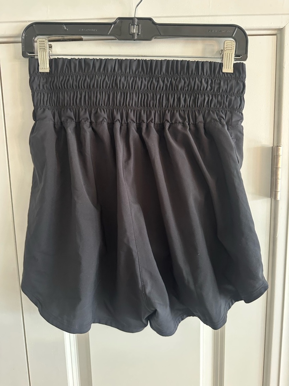 Nike Women’s “Dri-fit” Black Athletic Shorts with Elastic High Waist. Medium - Picture 2 of 2